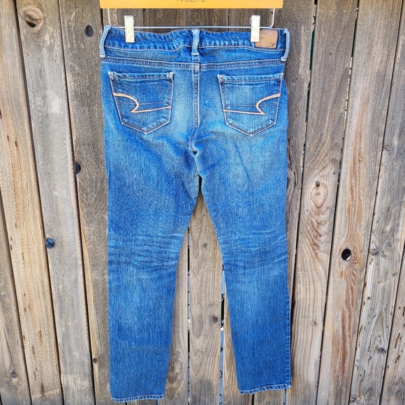 America Eagle Outfitters Blue Skinny Jeans Size 2 - Picture 13 of 16